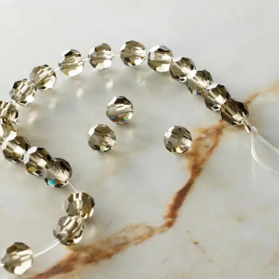 Preciosa Glass Crystal Round Beads, 6mm by Bead Landing&trade; Black Diamond {3}