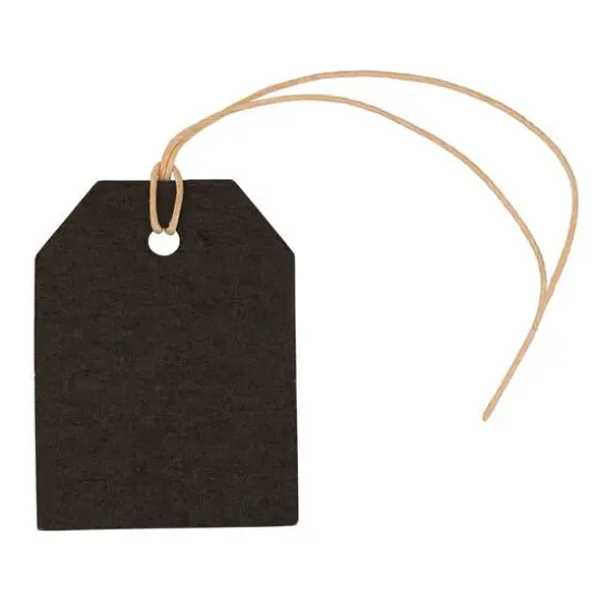 JAM Paper Black Small Recycled Kraft Gift Tags with Twine String, 6ct. {5}