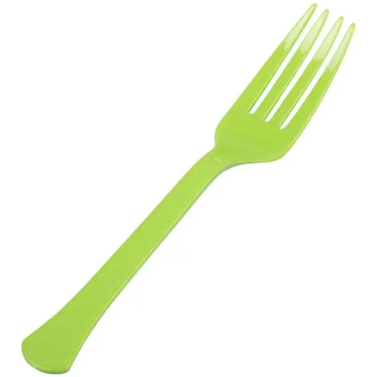 JAM Paper Premium Utensils Plastic Forks Party Pack, 48ct. Lime Green {1}