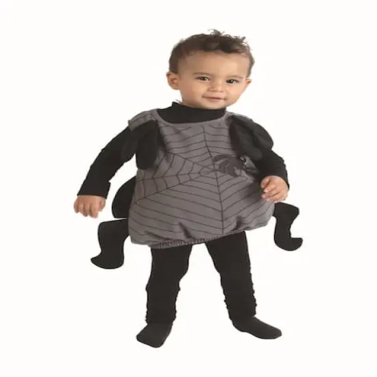 Small Gray & Black Baby Spider Toddler Costume {3}
