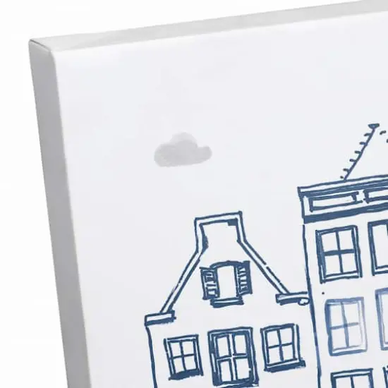 Juvie Doodle Buildings 12" x 18" Canvas Wall Art {4}