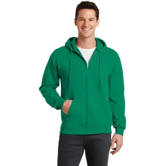 Port & Company® Core Fleece Full-Zip Hooded Sweatshirt Kelly {4}