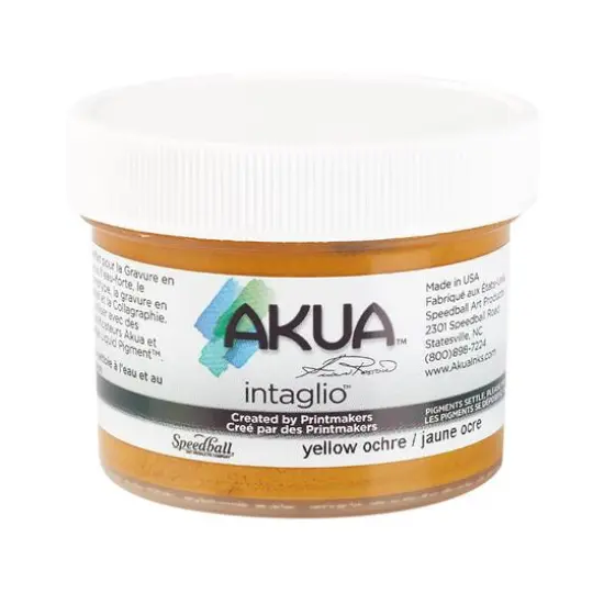 Speedball&reg; Akua&trade; Intaglio&trade; Ink, 2oz. Yellow Ochre {1}