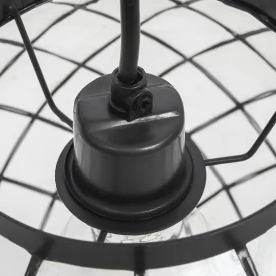 Hello Honey&reg; Marina Natural Capiz & Metal Orb Pendant Ceiling Light {8}