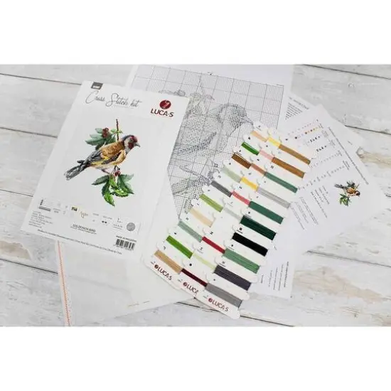 Luca-s Goldfinch Bird Counted Cross Stitch Kit {11}