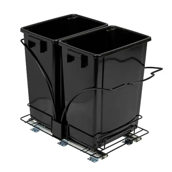 Household Essentials Glidez Slide-Out Double Trash Cans {1}