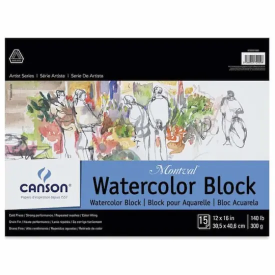 Canson&reg; Montval&reg; Artist Series Watercolor Block {1}