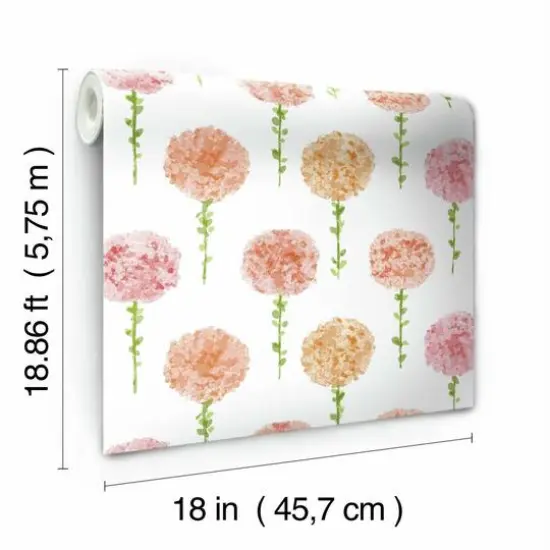 RoomMates Mum Floral Peel & Stick Wallpaper Pink {8}