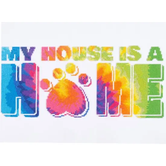 Diamond Dotz&reg; at Home Intermediate My House is a Home Diamond Painting Kit {1}