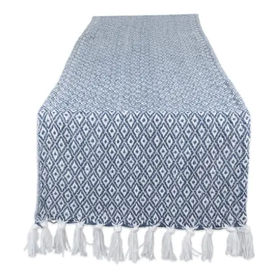 DII&reg; 72" French Blue Mini Diamond Table Runner {1}