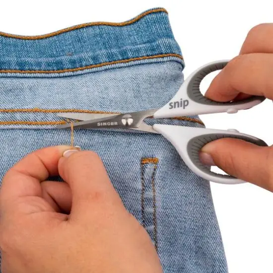 SINGER&reg; 4" Gray Comfort Grip Craft Scissors {6}