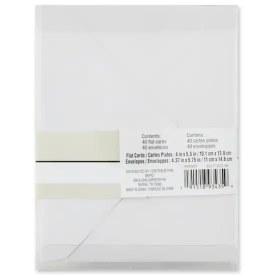 Foil Cards & Envelopes by Recollections&trade;, 4" x 5.5" {5}