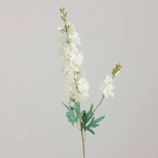 33" White Delphinium Flower Stems, 3ct. {9}