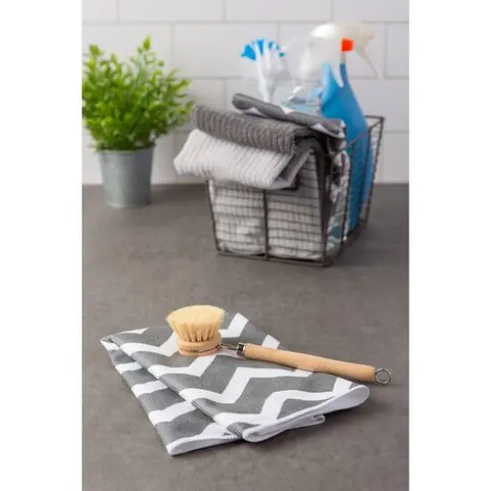 Gray Chevron Microfiber Dishtowel, 4ct. {3}