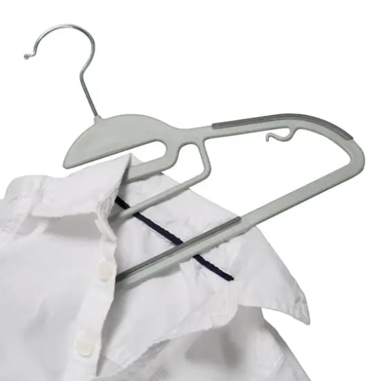 Simplify Kids Collar Saver Ultimate Hangers, 12ct. Light Gray {6}