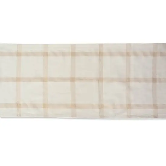 DII&reg; 72" Gold Lurex Plaid Table Runner {4}