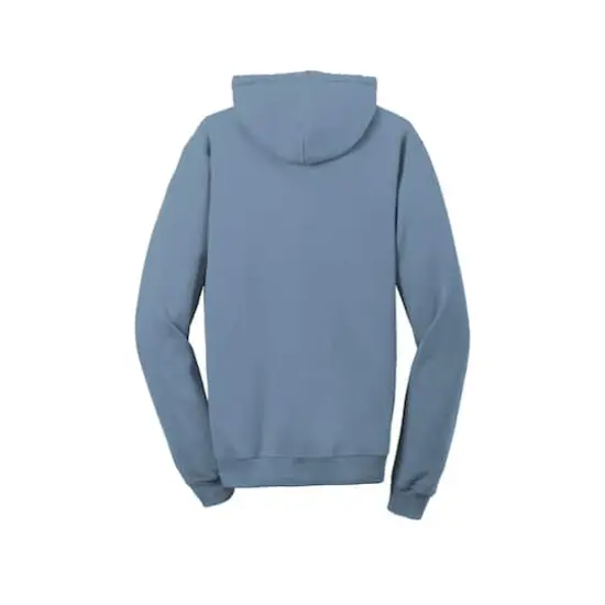Port & Company&reg; Beach Wash Garment-Dyed Pullover Hooded Adult Sweatshirt Denim Blue {5}