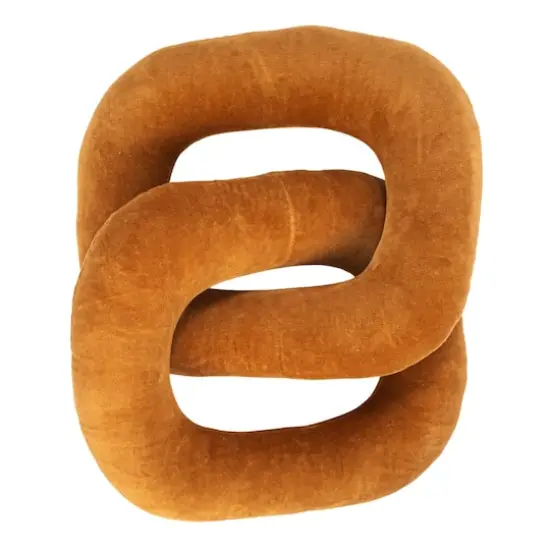 Hello Honey&reg; Gold Cotton Velvet Chain Link Pillow {6}