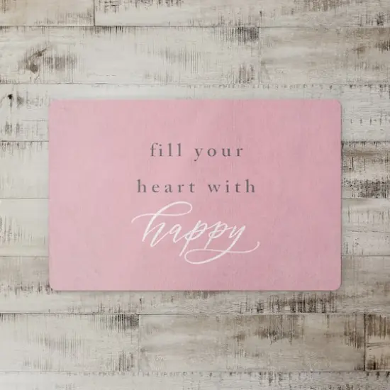 18" x 27" Fill Your Heart Floor Mat {3}