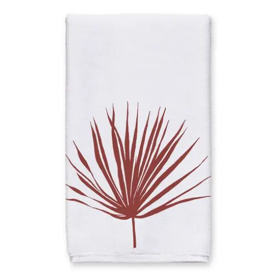 Terracota Palm Leaf 16" x 25" Tea Towel Set of 2 {3}