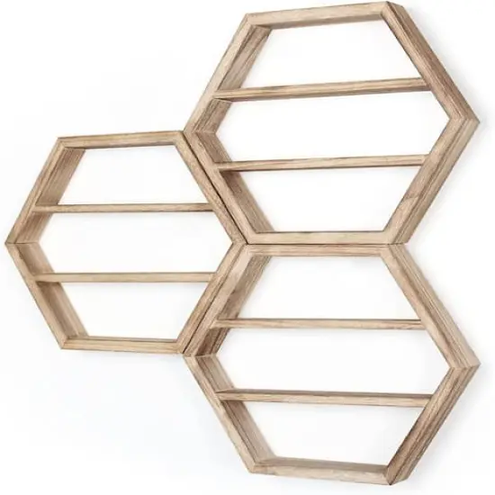 Essential Oil Storage Shelf Set Light Brown {1}