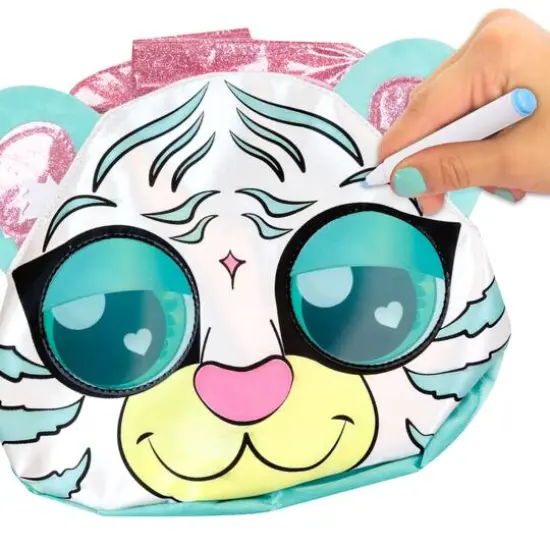 Glam Girl: Color N Style Tiger Messenger Bag Purse Decoration Set {5}