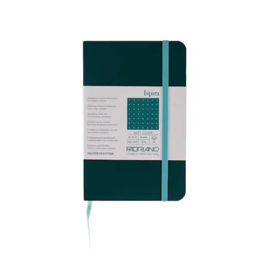 Fabriano&reg; Ispira Green Soft-Cover Dotted Notebook {7}