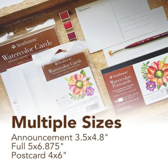 Strathmore&reg; 5" x 7" Watercolor Cards & Envelopes {8}