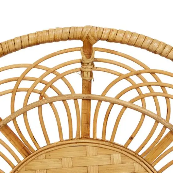 Set of 3 Brown Metal Boho Style Wall Decor 24", 20", 16" {6}