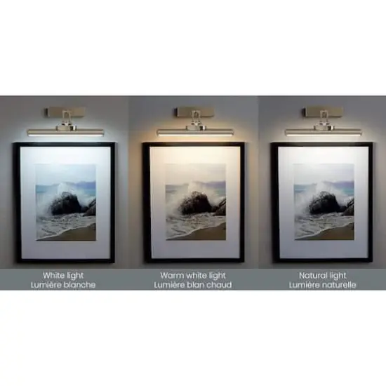 Rechargeable LED Wall-Mounted Gallery Light by Studio Décor® Brushed Nickel {3}