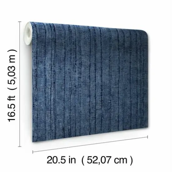 RoomMates Crackled Stria Texture Peel & Stick Wallpaper Navy Blue {9}
