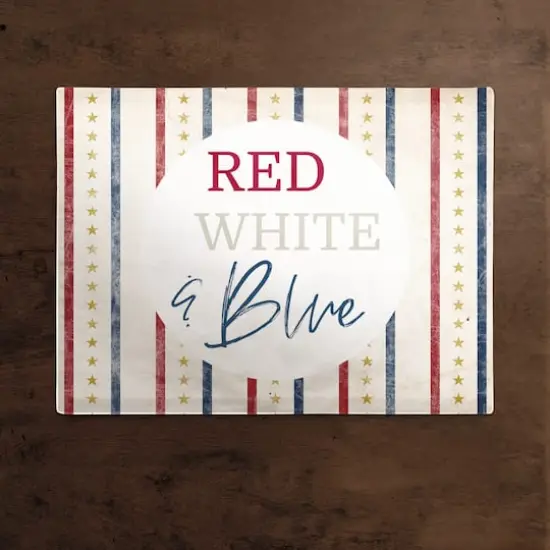 Red, White & Blue Twill Placemat {3}