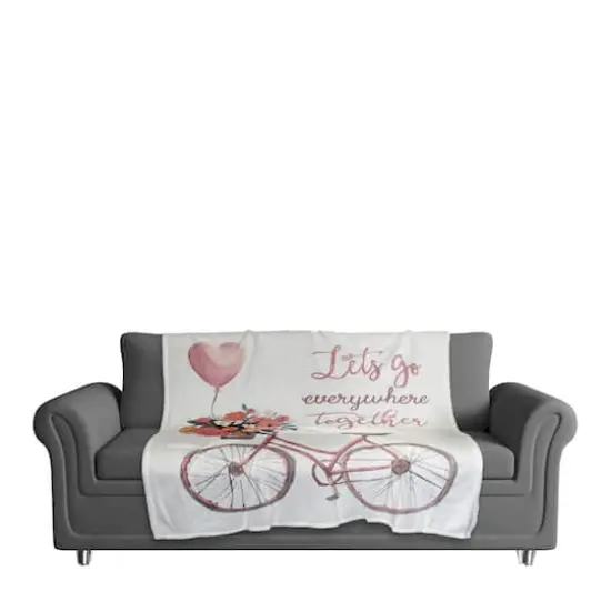 Let's Go Everywhere Together Throw Blanket {3}