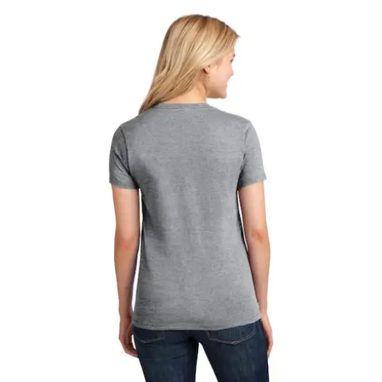 Port & Company&reg; Neutrals Core Cotton Ladies T-Shirt Athletic Heather {5}