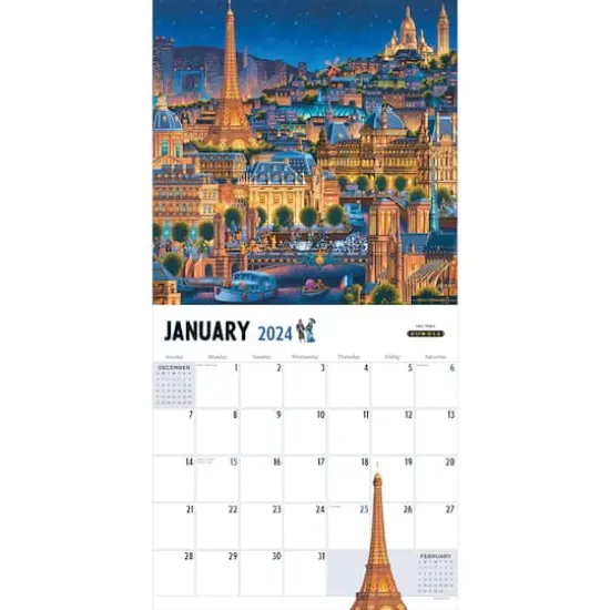 TF Publishing 2024 Around the World Wall Calendar {4}