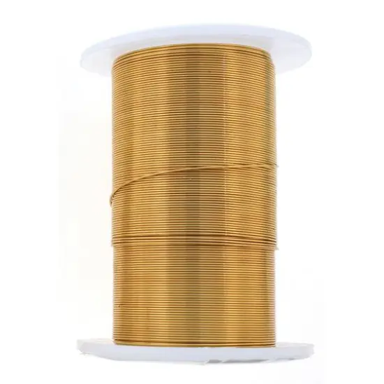 The Beadsmith&reg; Wire&trade; Elements 28 Gauge Tarnish-Resistant Wire Brass {6}