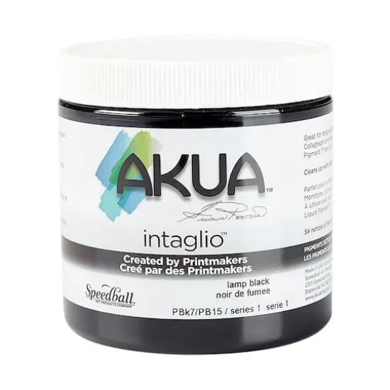 Akua&reg; Intaglio&reg; Ink, 8oz. Lamp Black {1}