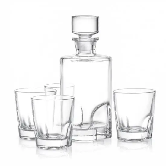 JoyJolt&reg; Carina Whiskey 5-Piece Crystal Decanter Set {5}