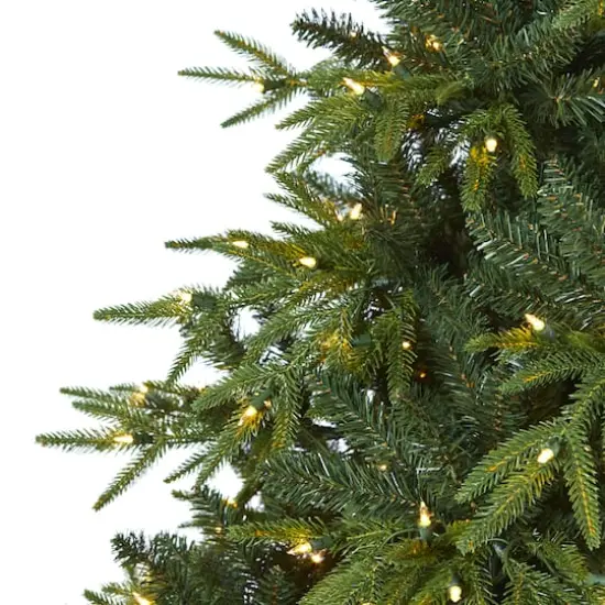 7.5ft. Pre-Lit Colorado Mountain Fir Artificial Christmas Tree, Clear LED Lights {5}