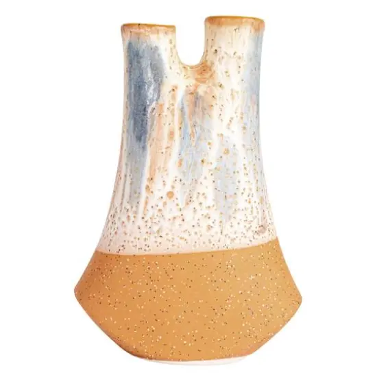 Hello Honey&reg; 8" Multicolor Chromatic HarmonyStoneware 2 Opening Vase {8}