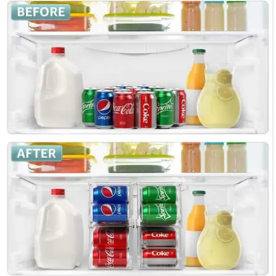 Sorbus Clear 12-Can Soda Can Organizer {5}