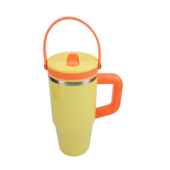 20oz. Two-Tone Stainless Steel Insulated Tumbler by Celebrate It™ Yellow {4}