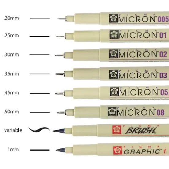 Pigma&reg; 8 Pen Set, Black {5}