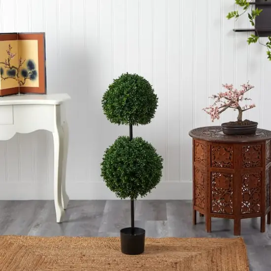 3.5ft. Potted Boxwood Double Ball Topiary Tree {5}