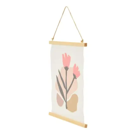 Hello Honey&reg; Abstract Floral Canvas Wall Scroll {5}