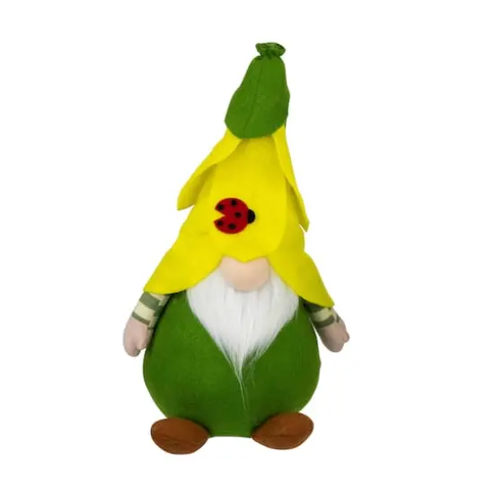 11" Yellow Ladybug Gnome Spring Figure {1}