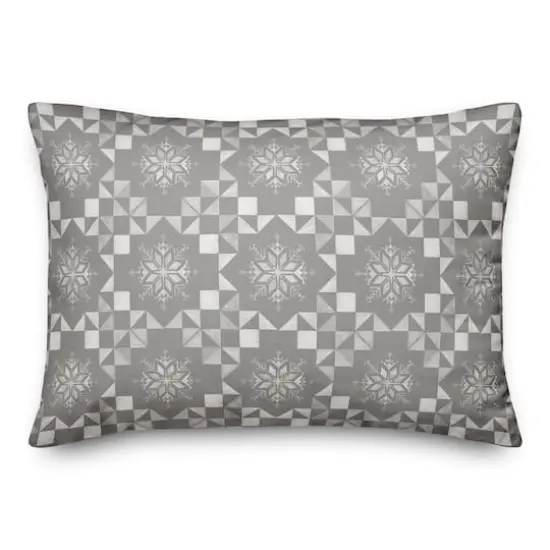 Neutral Christmas Pattern Throw Pillow {1}