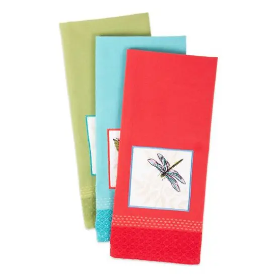 DII&reg; Botanical Square Dish Towel Set {3}