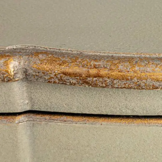 Hello Honey&reg; Distressed Gray Wood Dresser Cabinet {6}