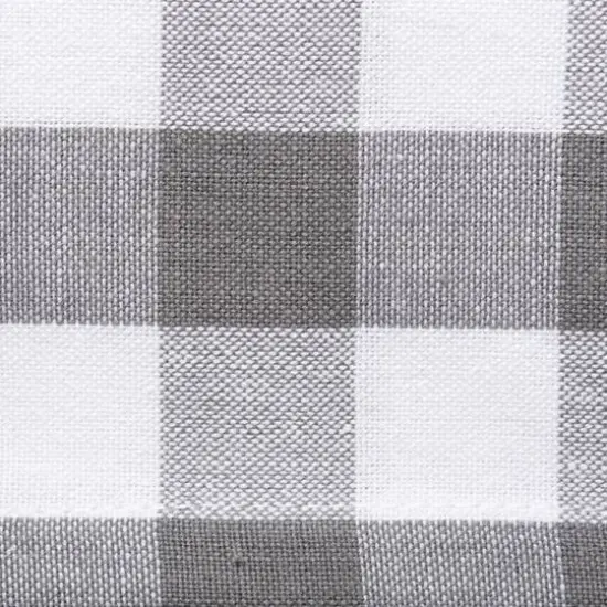 Gray-White Checkers Tablecloth 52" x 52" {3}